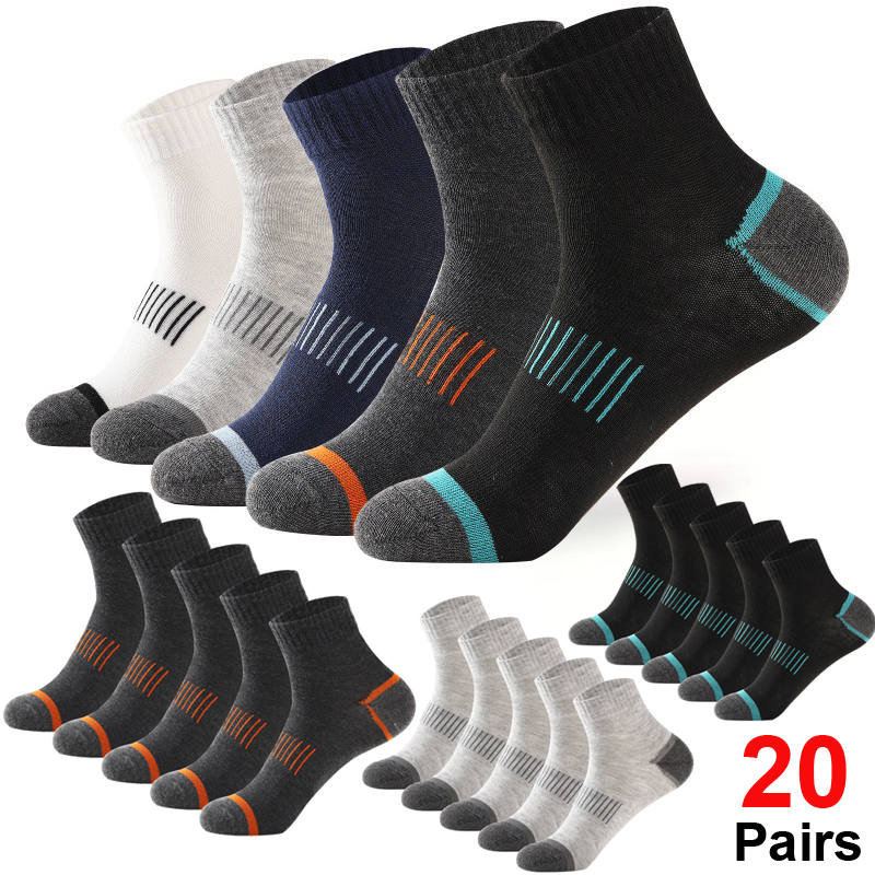 Anti Blister Sock - 20Pairs Men's Large Size Cotton Socks