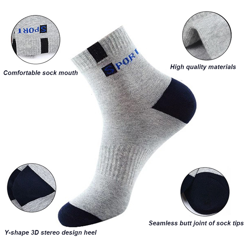 5 Pairs Size 37-43 Men Bamboo  - Anti Blister Sock recension och pris
