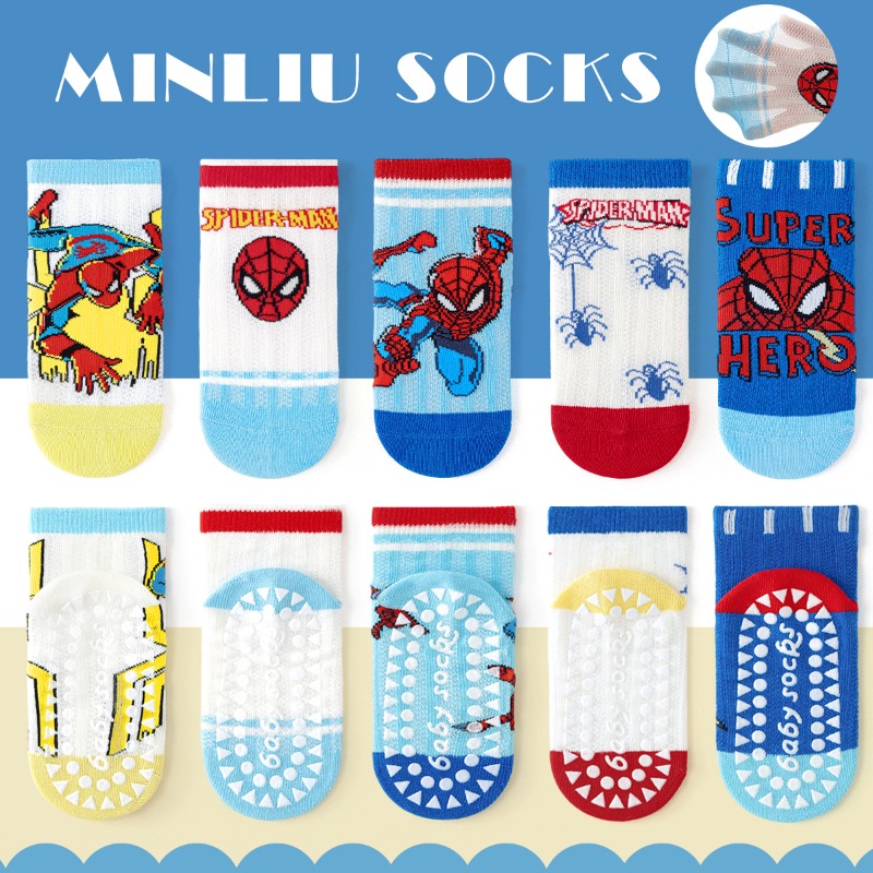 5Pairs Cute Cartoon Spiderman  - Anti Blister Sock recension och pris