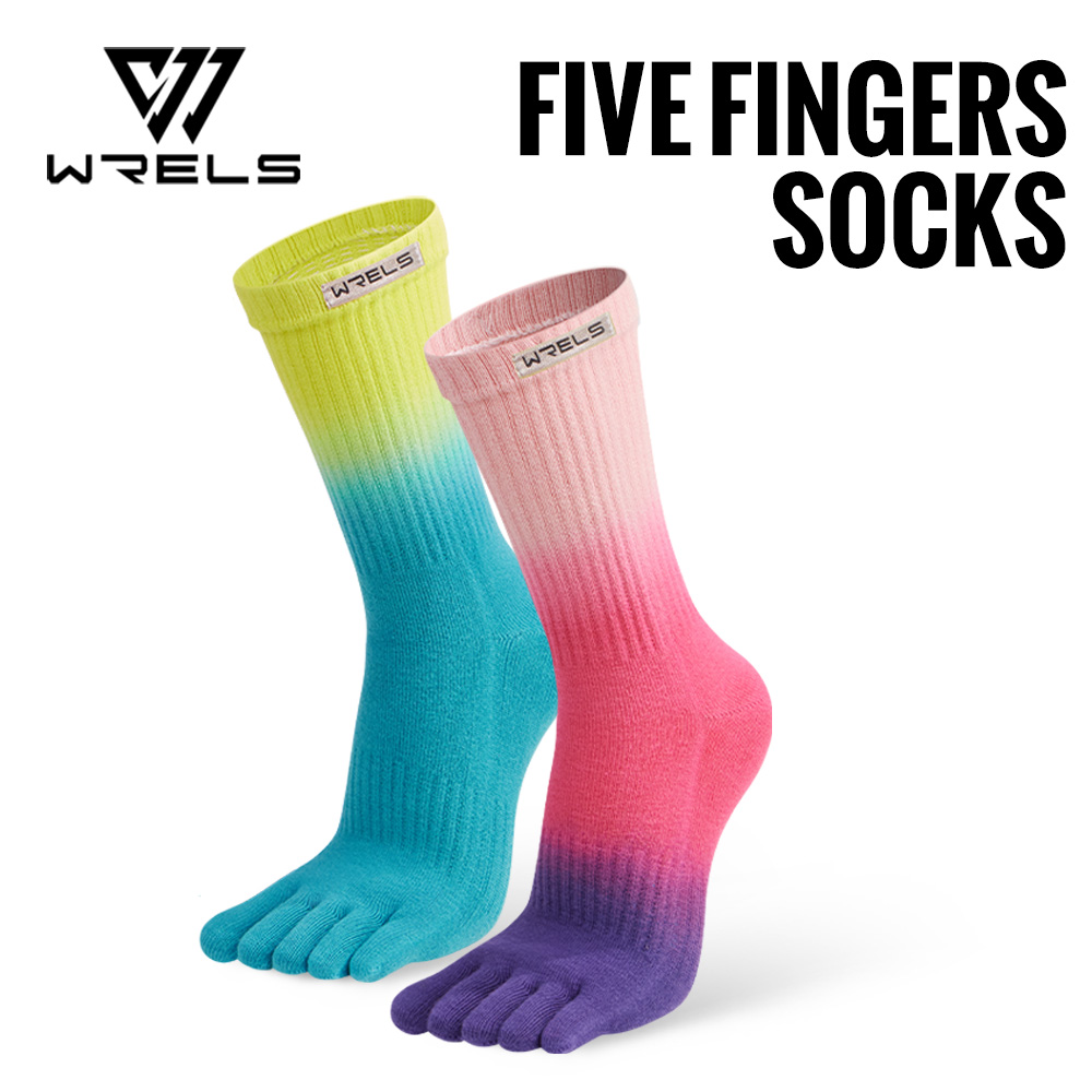 WRELS Toe Socks Cotton Athleti - Anti Blister Sock recension och pris