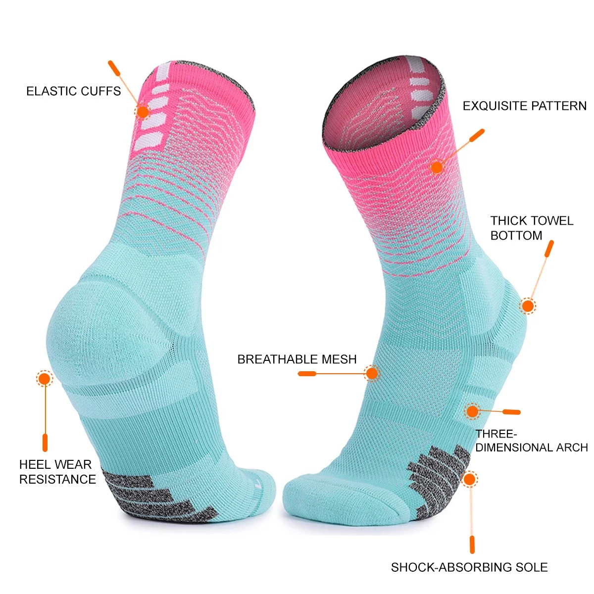 WRELS 1/2/3 Pairs Athletic Soc - Anti Blister Sock recension och pris