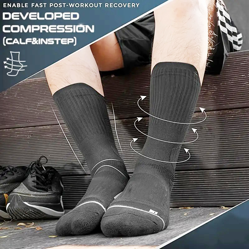 1/5 Pair Men Towel Bottom Bask - Anti Blister Sock recension och pris