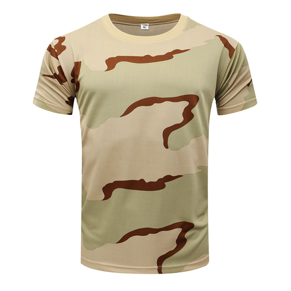 Short Sleeve Camouflage T Shir - Running Gear Gym recension och pris